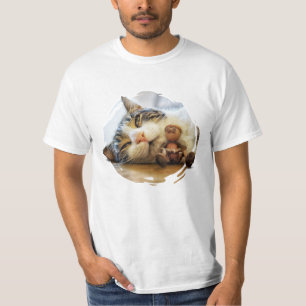 Camiseta Acorn elf con un amigo del gato