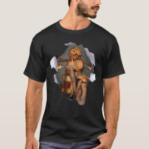 Acorn Elf montando la moto T-Shirt
