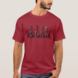 Camiseta Acorn elves como parodia de los Tres monos sabios