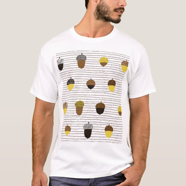 Camiseta Acorns de otoño: Vibes de época (Anverso)