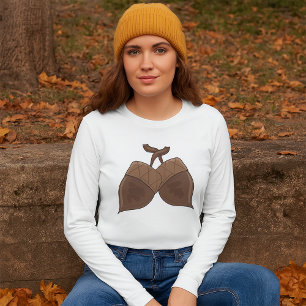 Camiseta Acorns Rustic Otumn Forest Nature