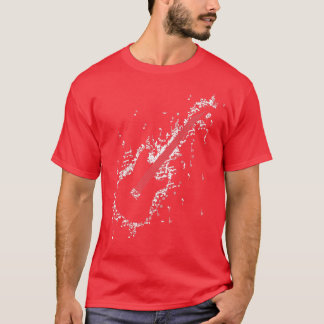 Camiseta acoustic guitar shirtvintage guitar made of musica