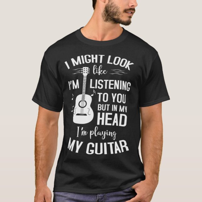 Camiseta Acoustic Guitar Strings Electric Guitar Accessorie (Anverso)