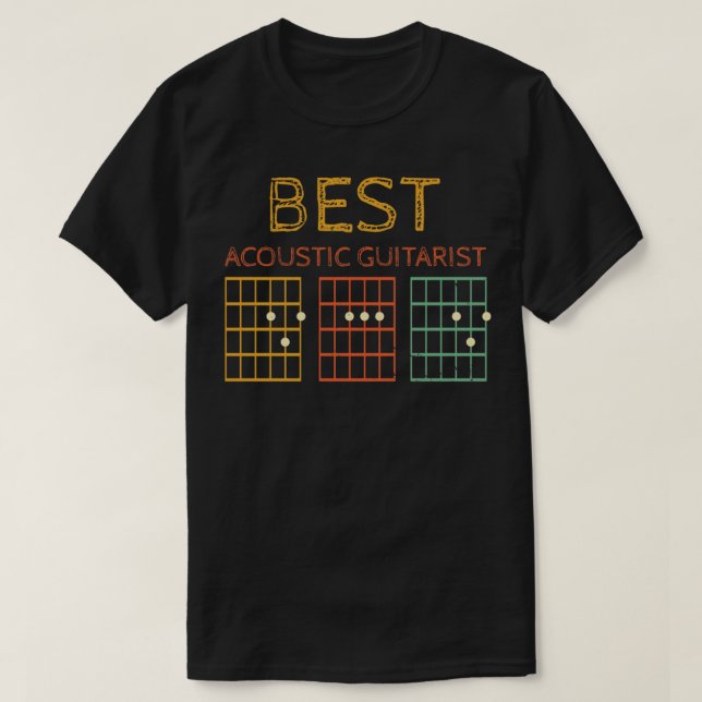 Camiseta Acoustic Guitarist Dad_715 (Diseño del anverso)