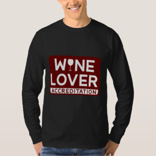 Camiseta Acreditación Del Vino Para La Bebida
