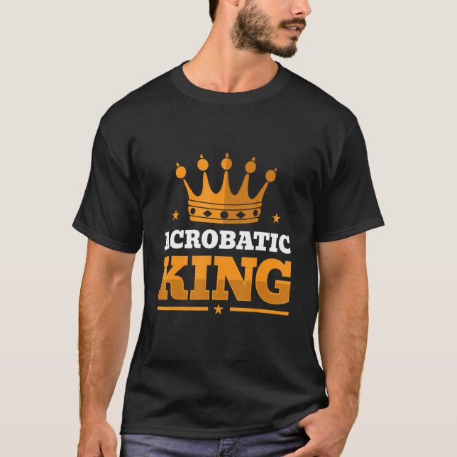 Camiseta Acrób de la gimnasia gráfica masculina de King Kin (Anverso)