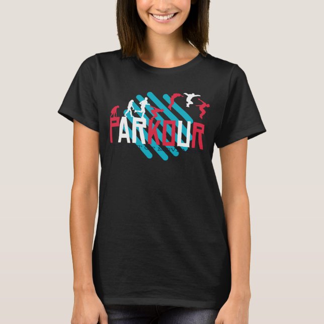 Camiseta Acrobacia de estilo libre de parkour freerunning b (Anverso)