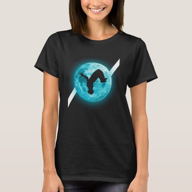 Camiseta Acrobacia estilo libre de Parkour Backflip (Anverso)
