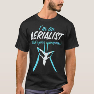 Camiseta Acrobacias aéreas de yoga aérea de bailarina aérea
