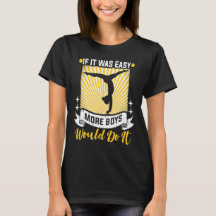 Camiseta Acrobacias de gimnasia deportiva y equipo de gimna