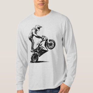 Camiseta Acrobacias en Moto de Deportes 