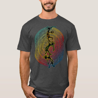 Camiseta Acróbatas de música de Kokopelli Mandala 1 diversi