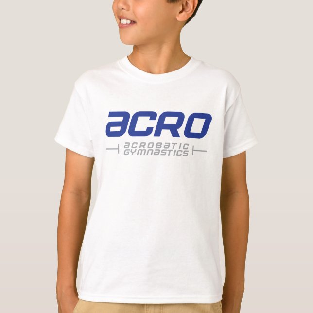 Camiseta acrobática deportiva de la gimnasia (Anverso)