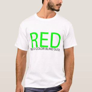CAMISETA ACROMATOPSIA SUCKS_RED