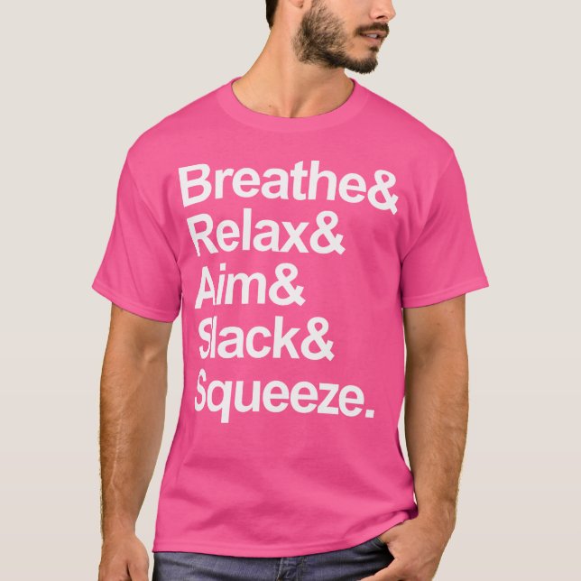 Camiseta Acrónimo de fundamentos de tiroteos militares en l (Anverso)