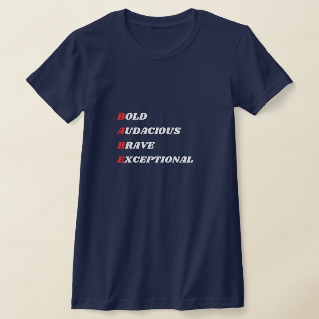 Camiseta Acrónimo de mujer divertida - BABE (Distribución)