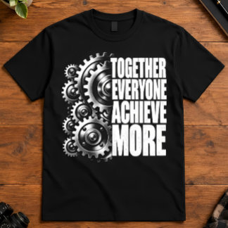 Camiseta Acronimo de trabajo en equipo Juntos todos logran