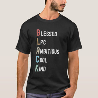 Camiseta Acrónimo negro afroamericano de terapeuta de la Lp