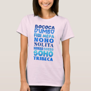 Camiseta Acrónimos de Nueva York