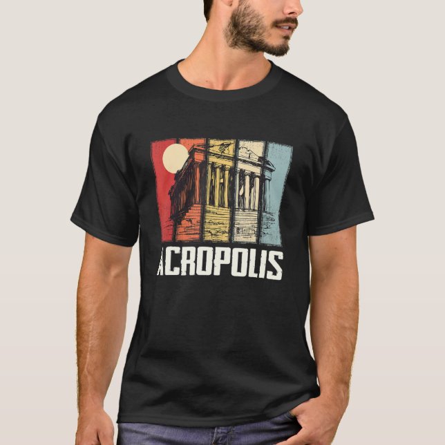 Camiseta Acrópolis de Partenón Atenas Ciudad griega Grecia  (Anverso)