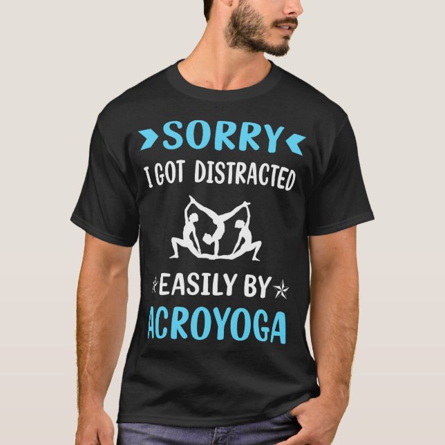 Camiseta Acroyoga Acro Yoga distraído (Anverso)