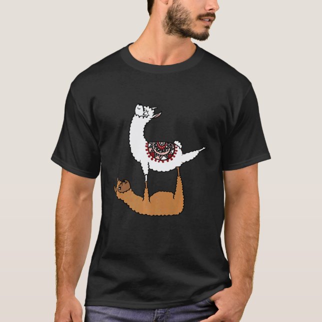 Camiseta Acroyoga Llama Premium (Anverso)