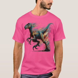 Camiseta Action Art Velociraptor TShirt