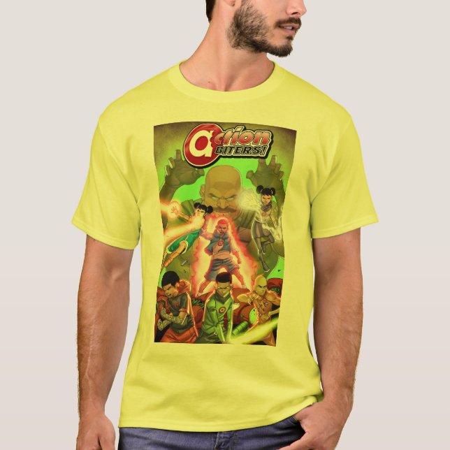 Camiseta ¡Action Biters! #1 (Anverso)