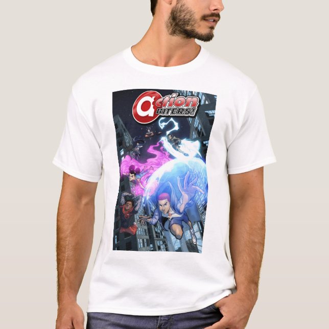 Camiseta ¡Action Biters! #2 (Anverso)