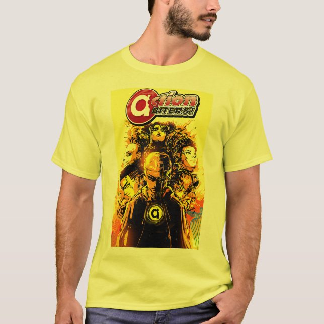 Camiseta ¡Action Biters! #3 (Anverso)