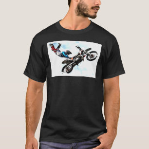 Camiseta Action Sports Moderno Elegante Acrobatics Biker