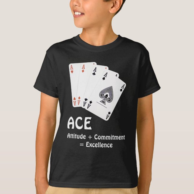 Camiseta Actitud ACE + Compromiso = Excelencia (Anverso)