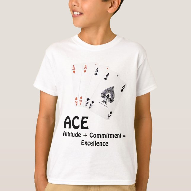 Camiseta Actitud ACE + Compromiso = Excelencia (Anverso)