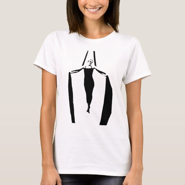 Camiseta Actitud aérea de la cruz del hierro de las sedas (Anverso)