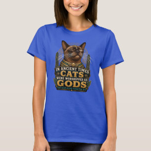 Camiseta Actitud de gato birmano antiguo