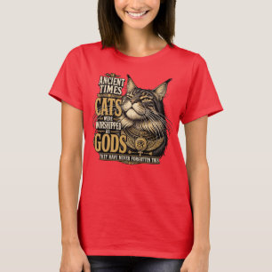 Camiseta Actitud de gato Maine antiguo