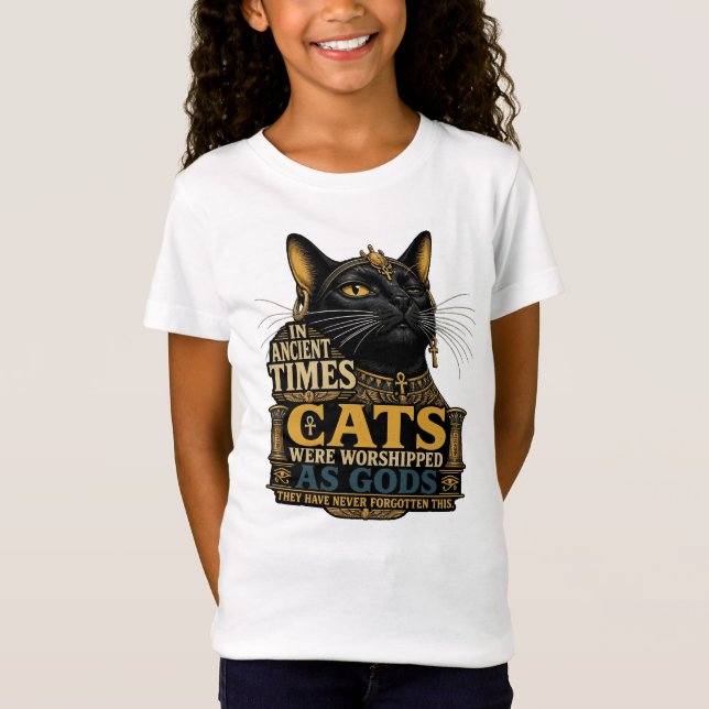 Camiseta Actitud de Gato Negro Antiguo (Anverso)