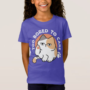 Camiseta Actitud de Gato Perezoso – Demasiado Aburrido para