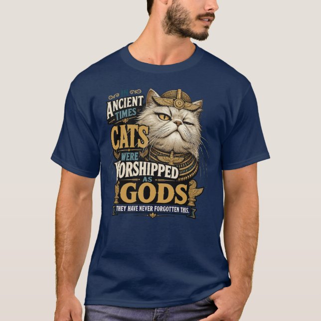 Camiseta Actitud de Gato Persa Antiguo (Anverso)