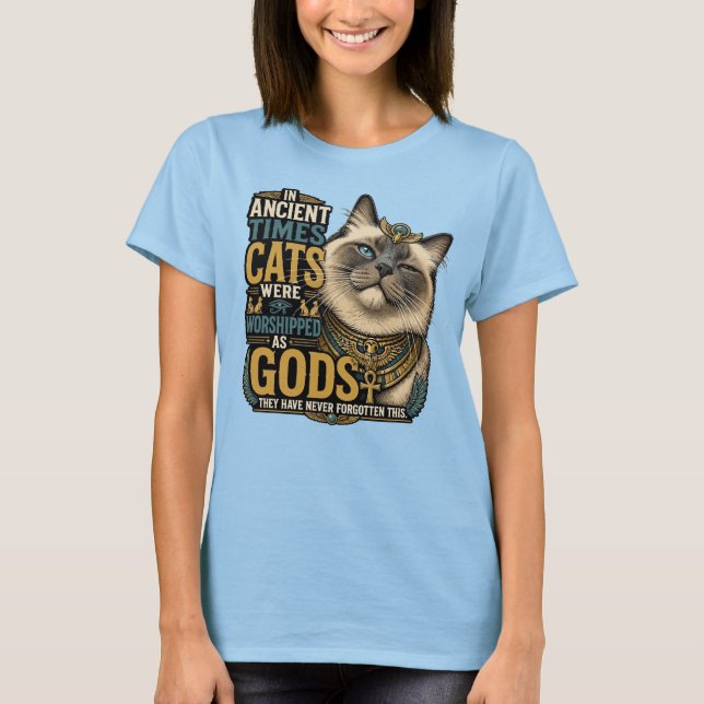 Camiseta Actitud de gato ragdoll antiguo (Anverso)