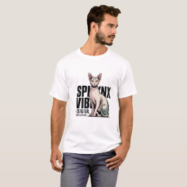 Camiseta Actitud de gato Sphynx Vibe Zero Pelaje