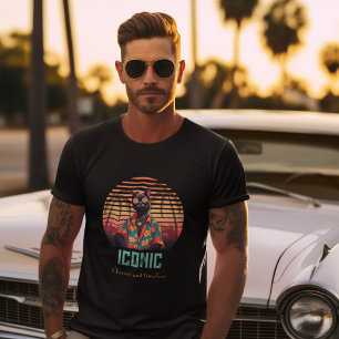 Camiseta Actitud de gatos tropicales sin tiempo