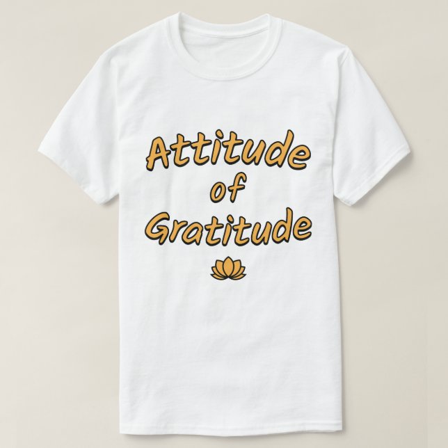 Camiseta Actitud de Gratitud (Diseño del anverso)