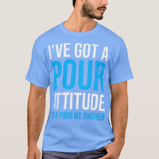 Camiseta ACTITUD DE POUR DE BEBIDA DE cerveza