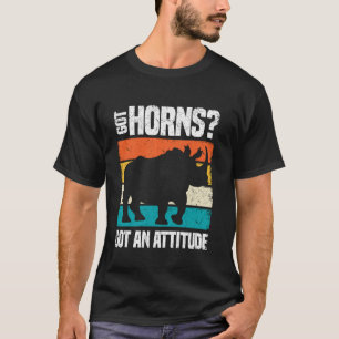 Camiseta Actitud De Rinoceronte Diseño Divertido De Rinocer