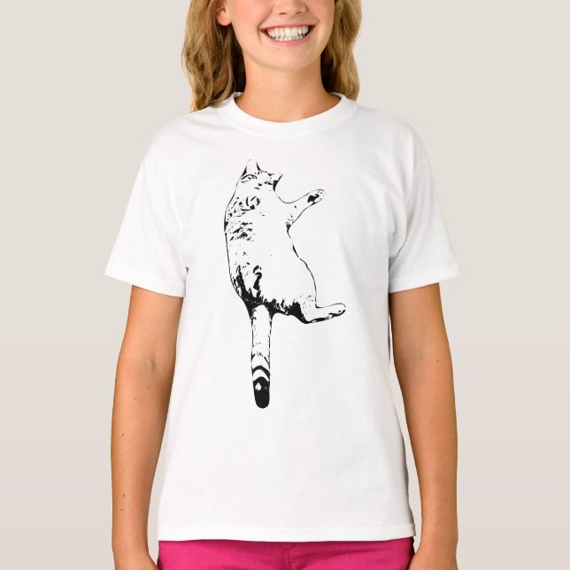 Camiseta Actitud del gato de octubre (Anverso)