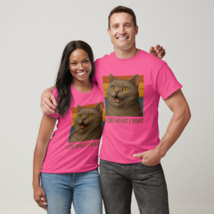 Camiseta Actitud del gato retro