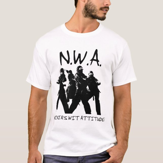 Camiseta Actitud del ingenio de Ninjas (Anverso)