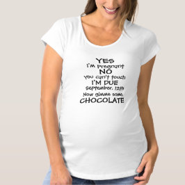 Camiseta Actitud divertida del embarazo