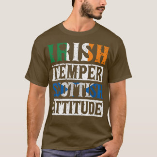 Camiseta Actitud irlandesa temper escocesa San Patricio Sc